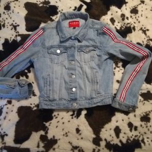 Guess women's small denim cropped top